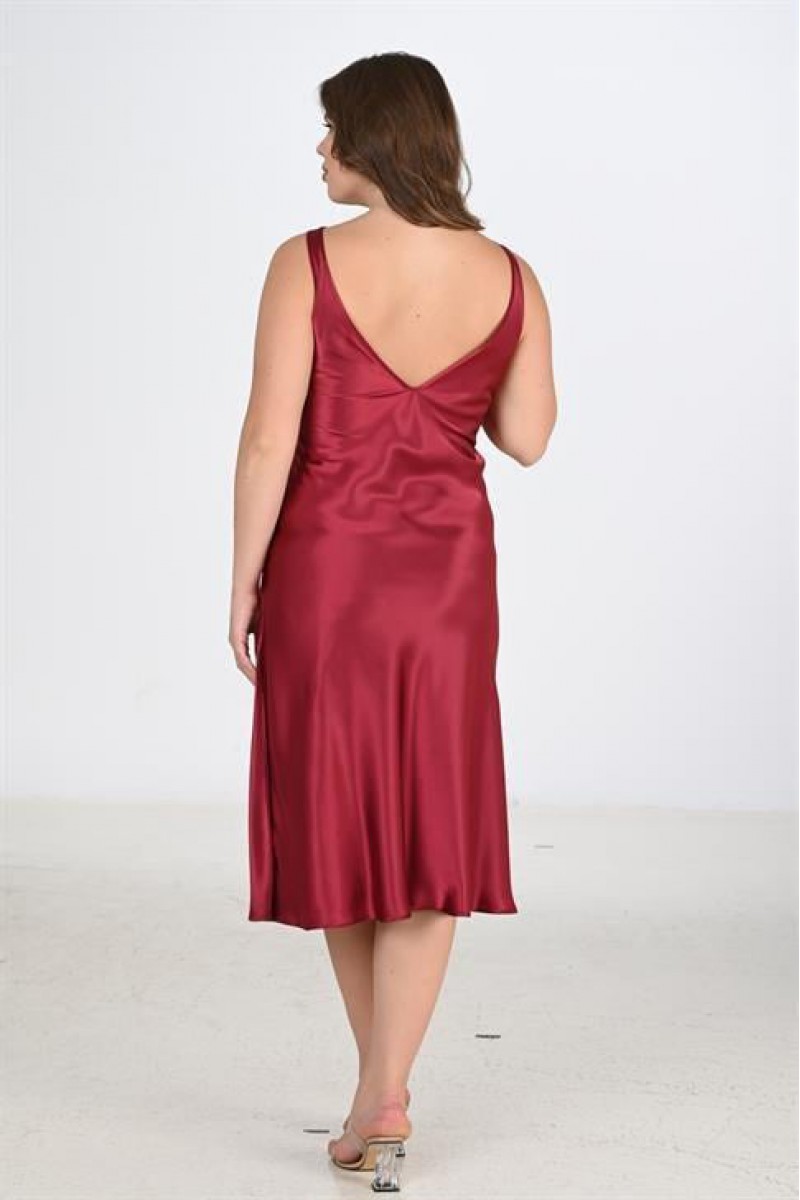 Ahu 2li Bordo Sabahlık Takımı Bigsize 6229