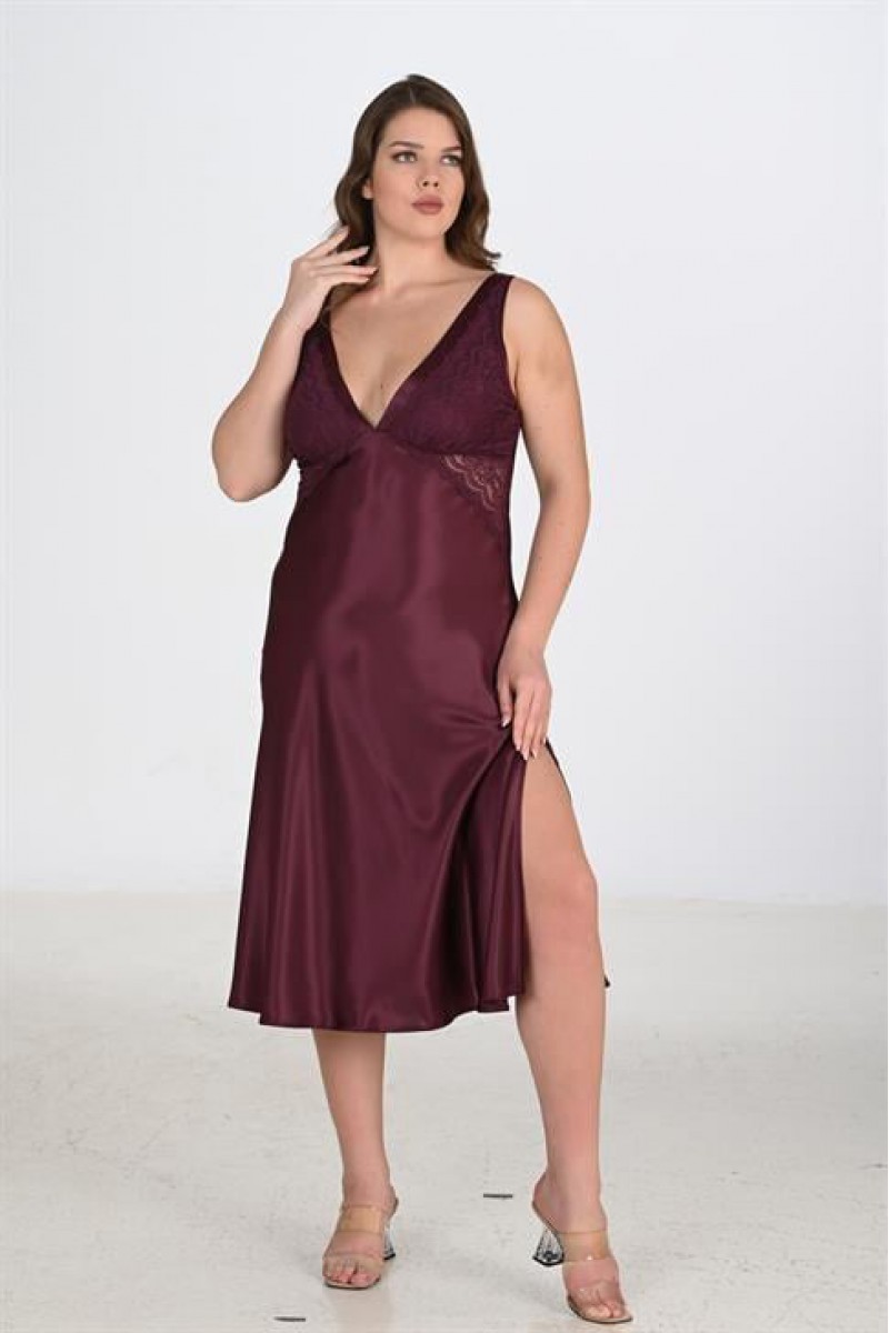 Ahu 2li Mürdüm Sabahlık Takımı Bigsize 6223