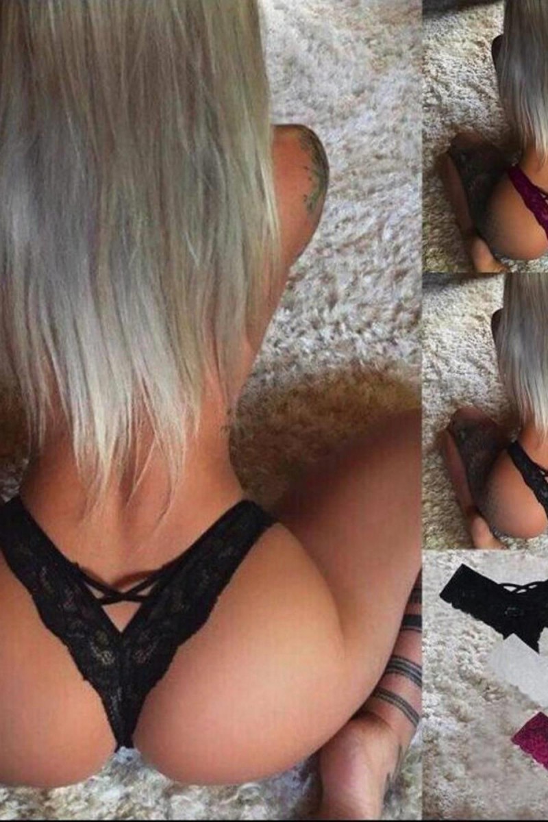 Arias Closet Arkası Çapraz Yarım Siyah Külot