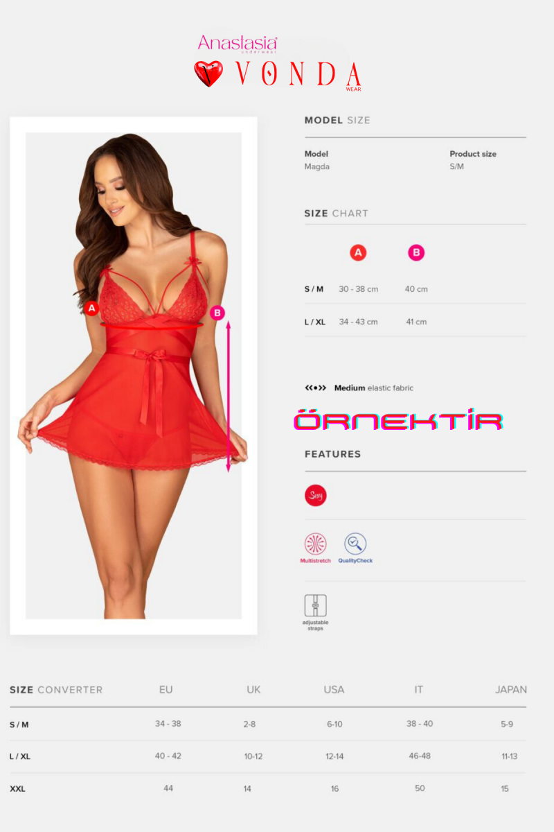 Arias Closet Beyaz Kenarları Dantel İşlemeli Hemşire Kostümü