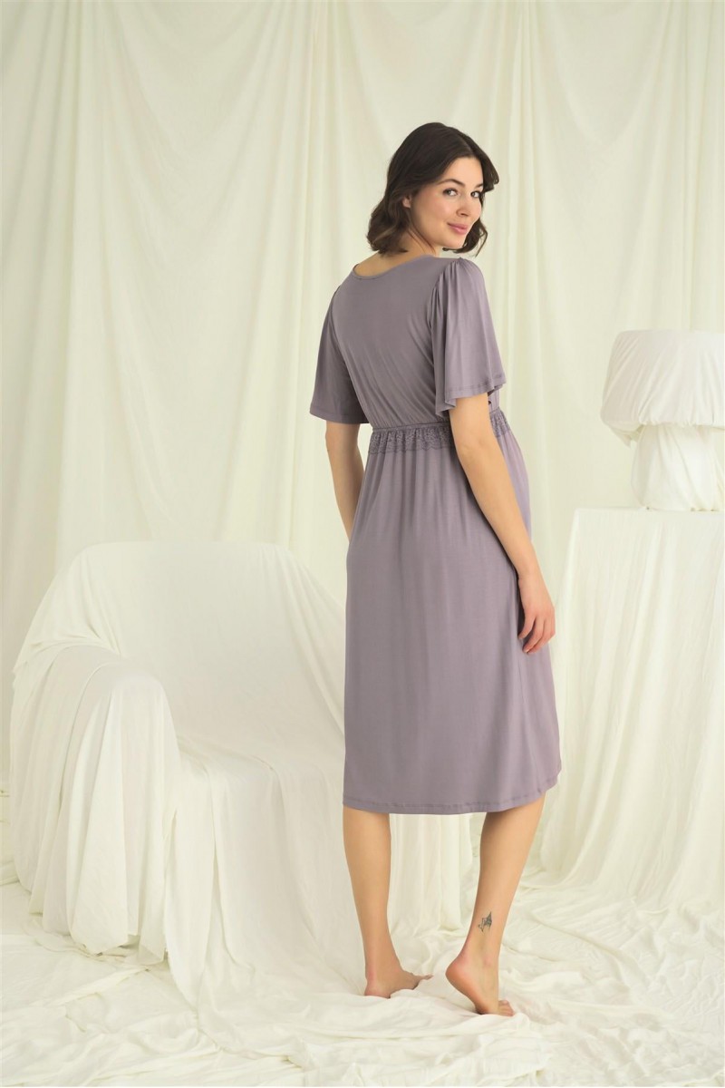 Arias Closet Dantelli Önü Düğmeli Hamile Lohusa Gecelik Arias Closet Dantelli Önü Düğmeli Hamile Lohusa Gecelik