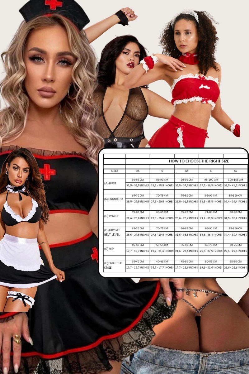 Arias Closet Deri Fantezi Harness Kırmızı Kırbaç