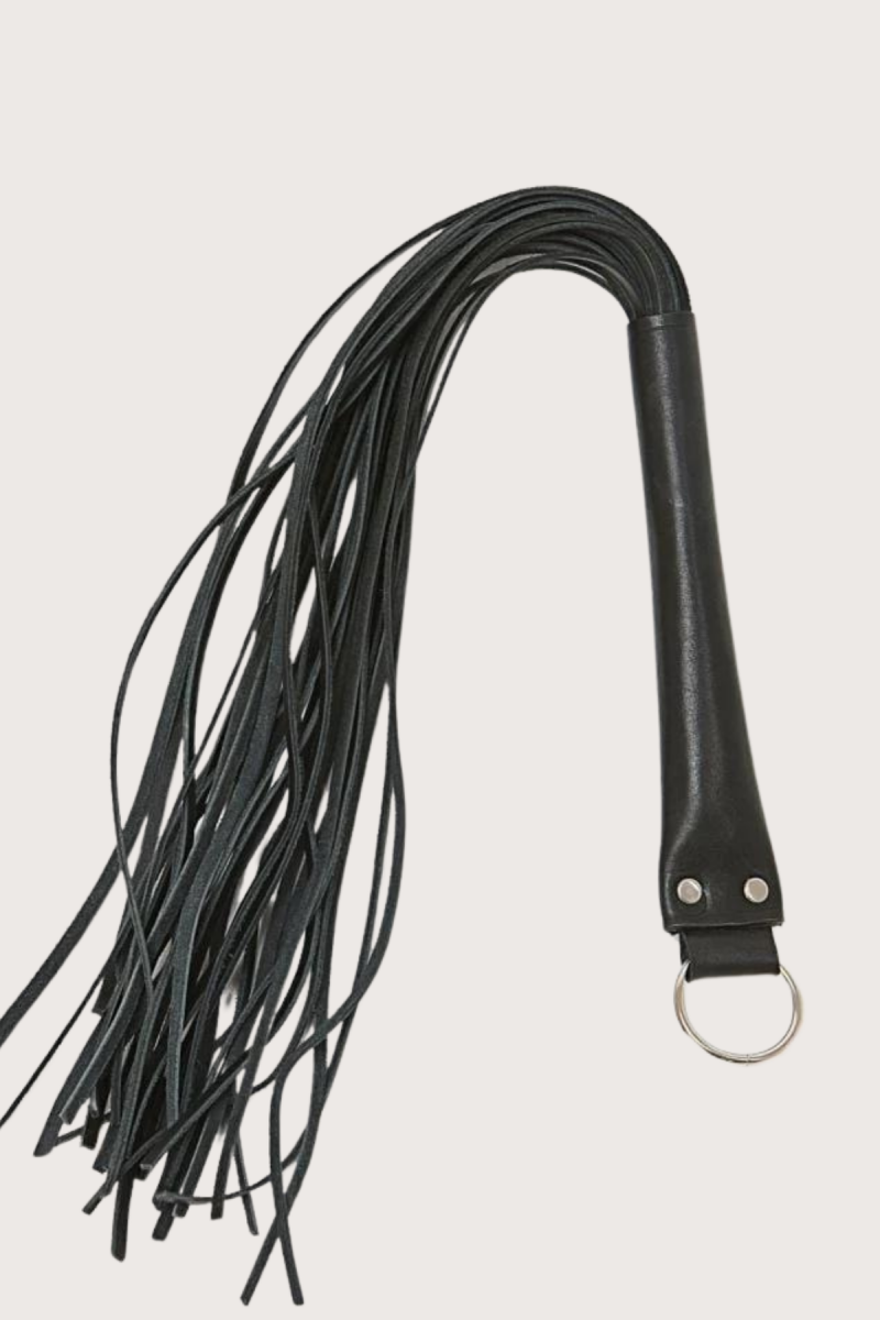 Arias Closet Deri Fantezi Harness Siyah Kırbaç