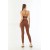 Arias Closet Kahve MI Emay 3921 Soft Seamless Ripli Tayt Yoga Takımı