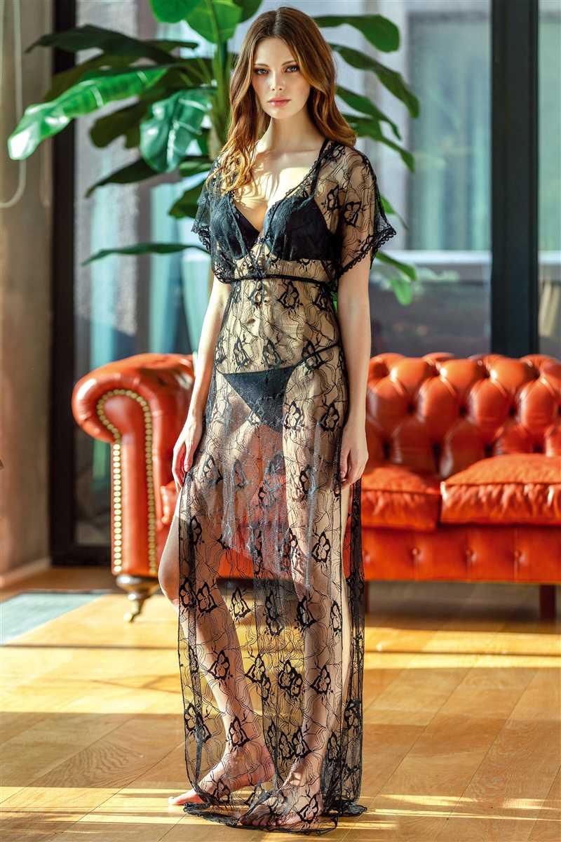 Arias Closet Dantelli Gecelik Balenli Destekli Dolgulu Önden Açılan Sütyen ve String 3lü Takım Arias Closet Dantelli Gecelik Balenli Destekli Dolgulu Önden Açılan Sütyen ve String 3lü Takım