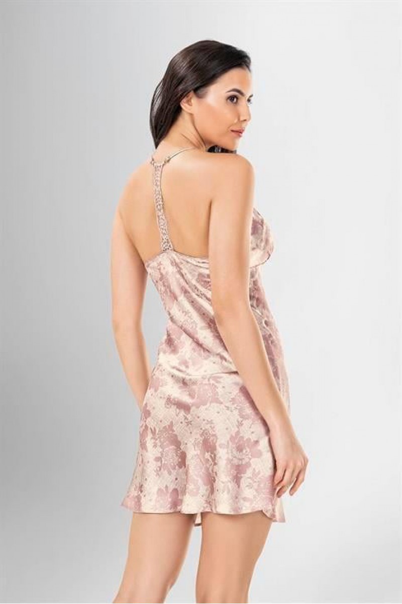 Arias Closet 2 li Kısa Sabahlık Takımı Desenli