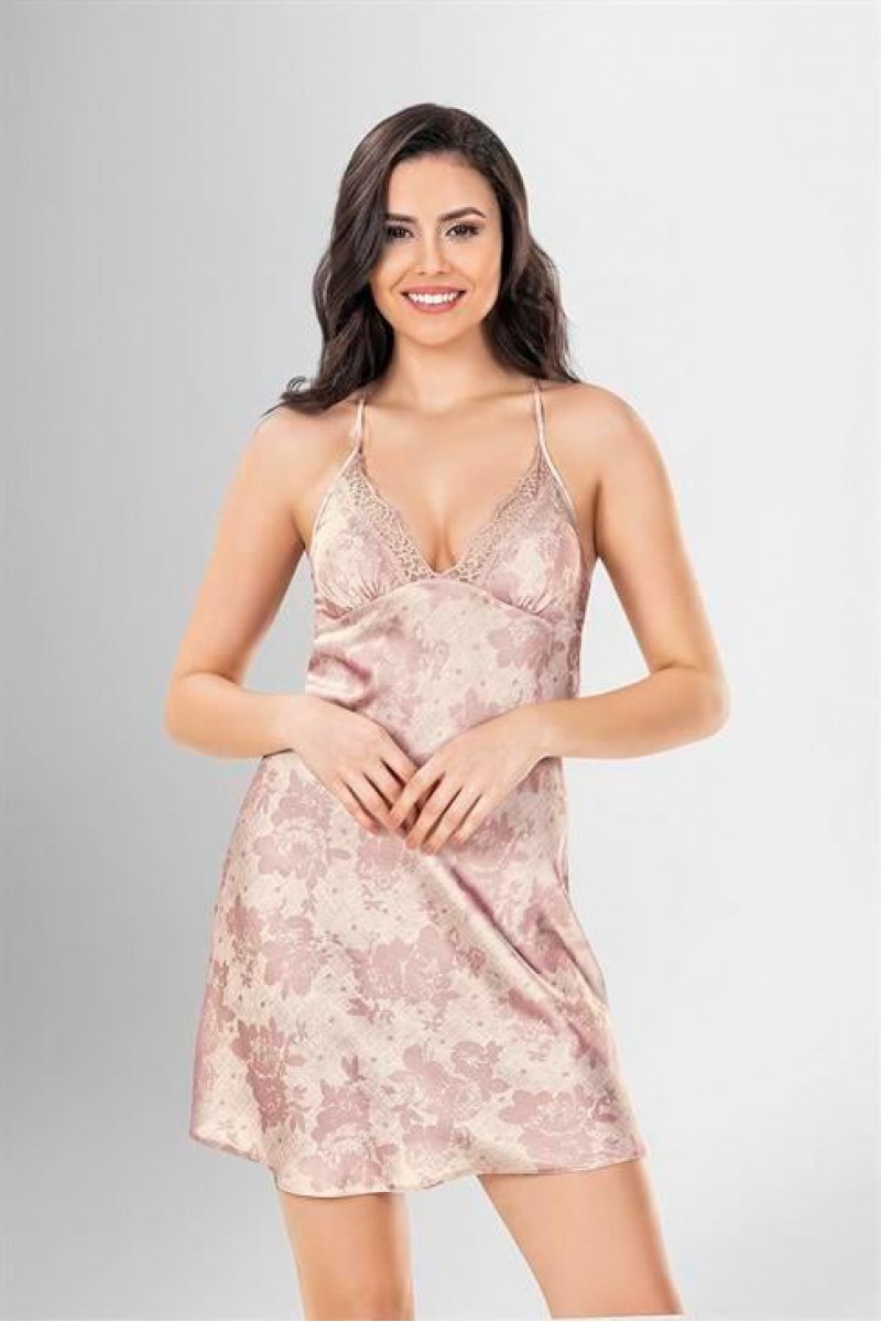 Arias Closet 2 li Kısa Sabahlık Takımı Desenli
