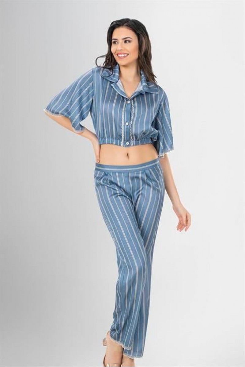 Loriva 2li Pijama Takımı Desenli 1956 Loriva 2li Pijama Takımı Desenli 1956