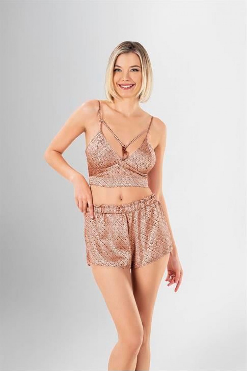 Arias Closet 3lü Şort Takımı Desenli