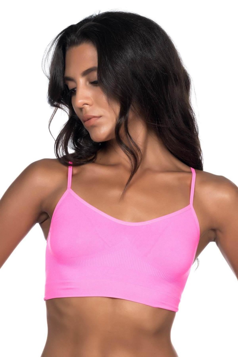 Neon Fuşya MI Emay 4003 Soft İp Askı Büstiyer Neon Fuşya MI Emay 4003 Soft İp Askı Büstiyer