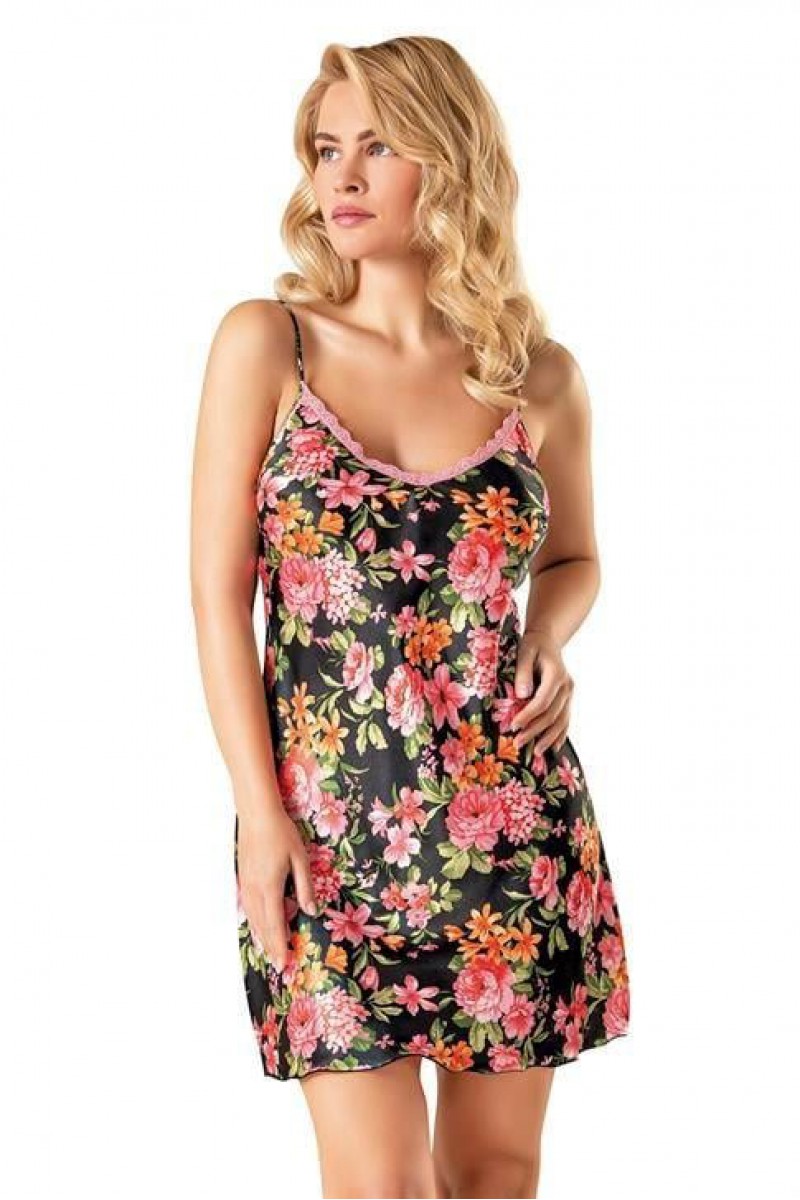 Primoda Desenli Saten Gecelik 8149 Primoda Desenli Saten Gecelik 8149