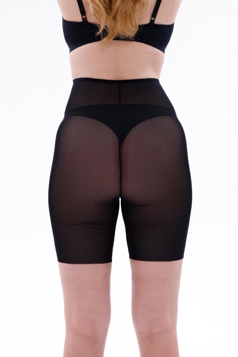 Arias Closet Siyah MI EMAY 2705 Lazer Tül Toparlayıcı Paçalı Boxer Hayalet Korse Arias Closet Siyah MI EMAY 2705 Lazer Tül Toparlayıcı Paçalı Boxer Hayalet Korse