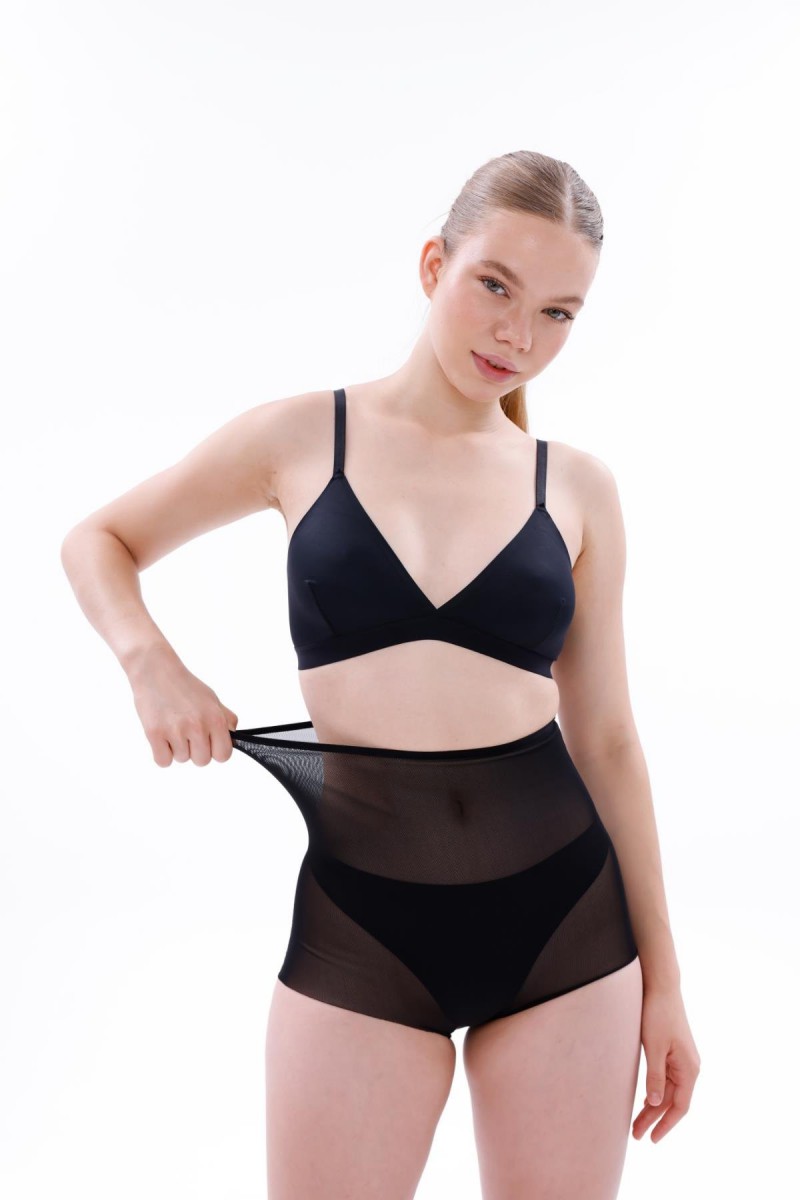 Arias Closet Siyah MI EMAY 2706 Lazer Tül Toparlayıcı Slip Hayalet Külot Korse Arias Closet Siyah MI EMAY 2706 Lazer Tül Toparlayıcı Slip Hayalet Külot Korse