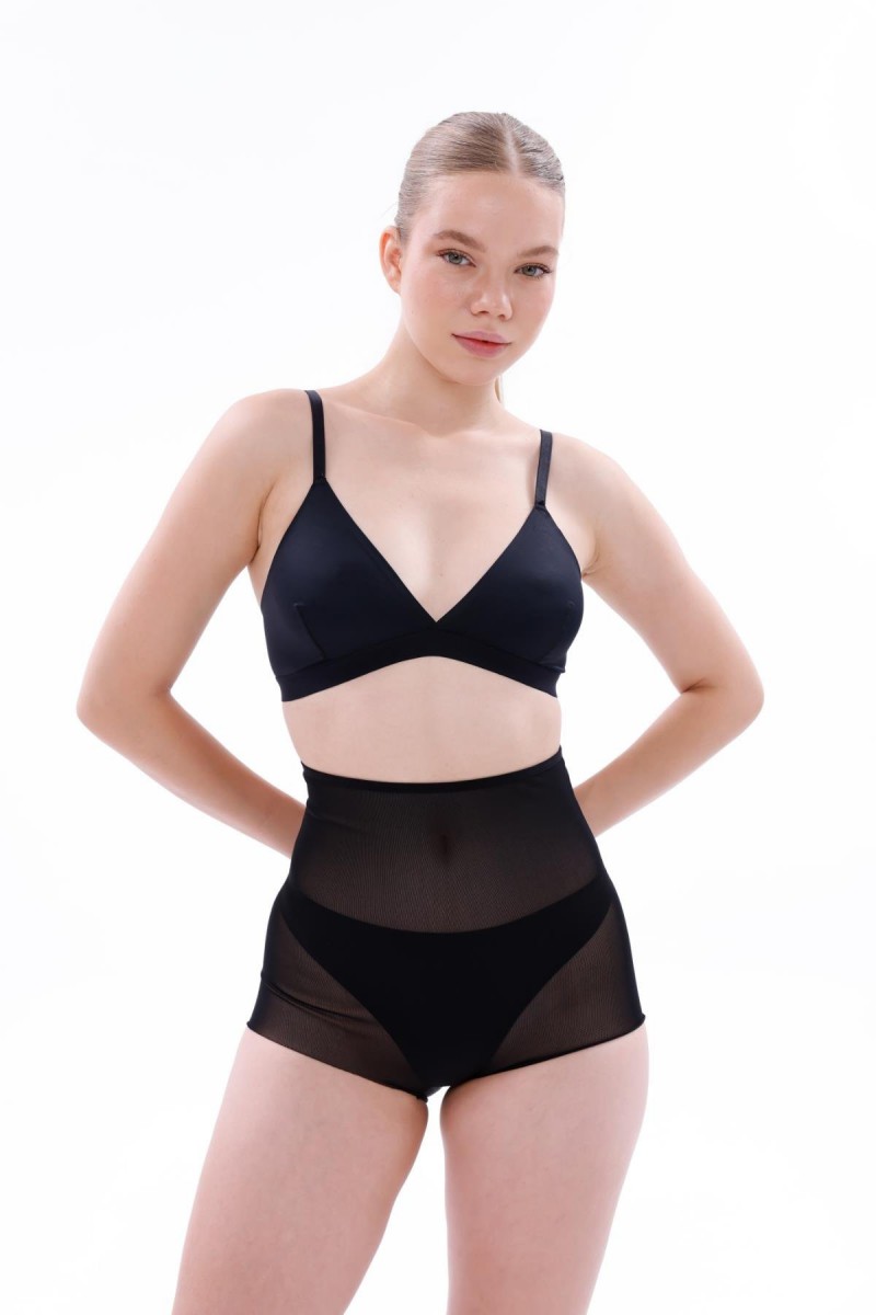Arias Closet Siyah MI EMAY 2706 Lazer Tül Toparlayıcı Slip Hayalet Külot Korse Arias Closet Siyah MI EMAY 2706 Lazer Tül Toparlayıcı Slip Hayalet Külot Korse