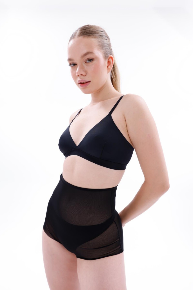 Arias Closet Siyah MI EMAY 2706 Lazer Tül Toparlayıcı Slip Hayalet Külot Korse Arias Closet Siyah MI EMAY 2706 Lazer Tül Toparlayıcı Slip Hayalet Külot Korse