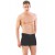 Arias Closet Siyah MI Emay 2108 Seamless uzun Erkek Boxer