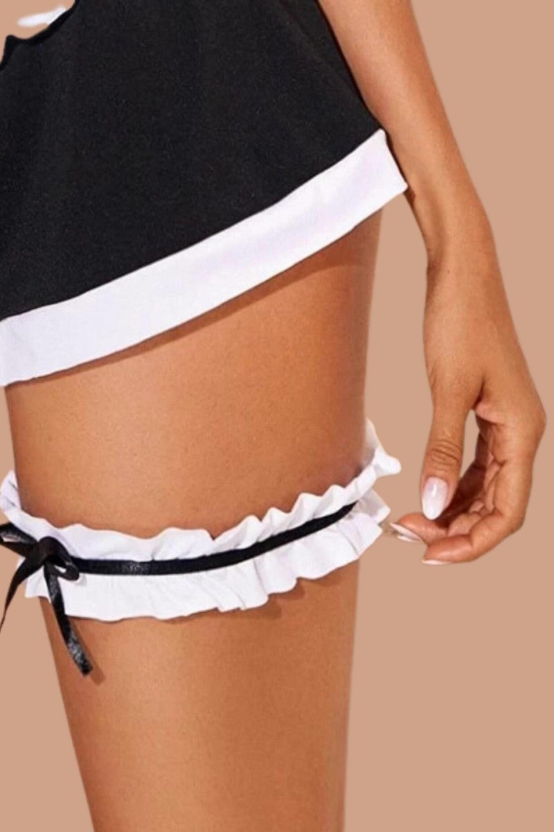 Arias Closet Siyah Beyaz Bacak Bantı