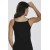Arias Closet İp Askılı Siyah Ribana Atlet