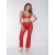 Arias Closet Kırmızı Transparan Fantezi Sütyen Pijama Takımı