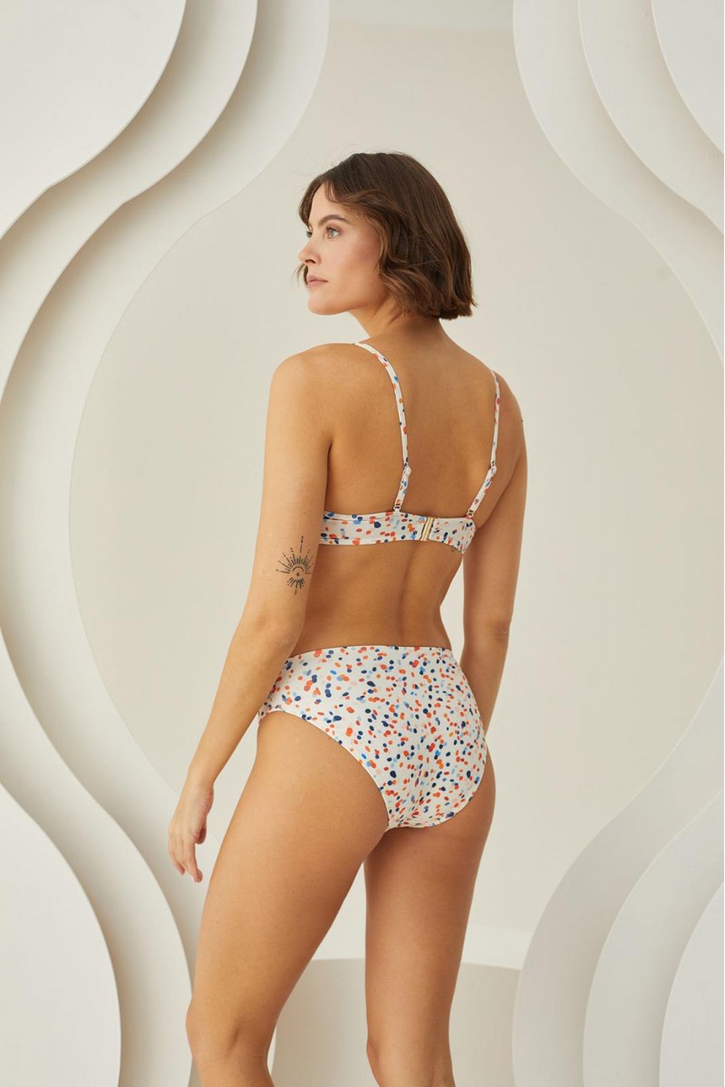 Arias Closet Puantiyeli Şık Desenli Kaplı Bikini Takımı