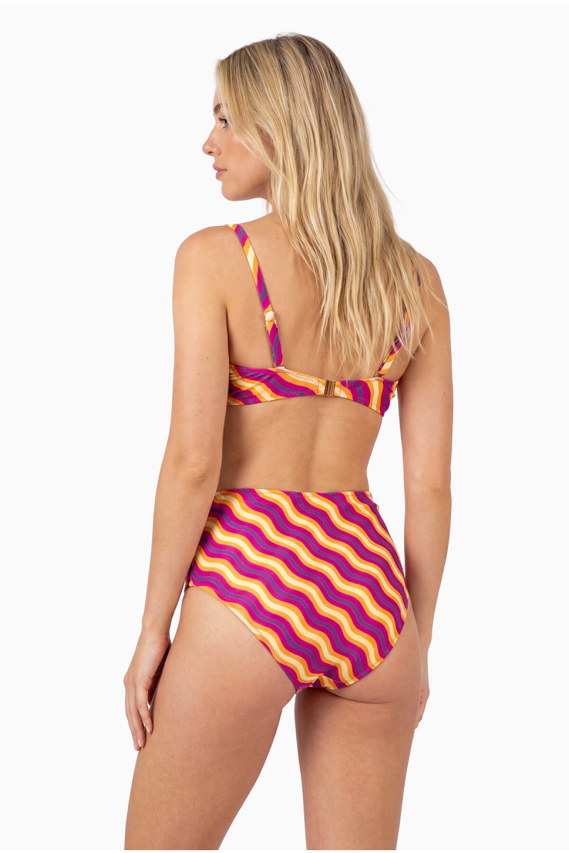 Arias Closet Renkli Straplez Yüksek Bel Bikini Takımı Arias Closet Renkli Straplez Yüksek Bel Bikini Takımı