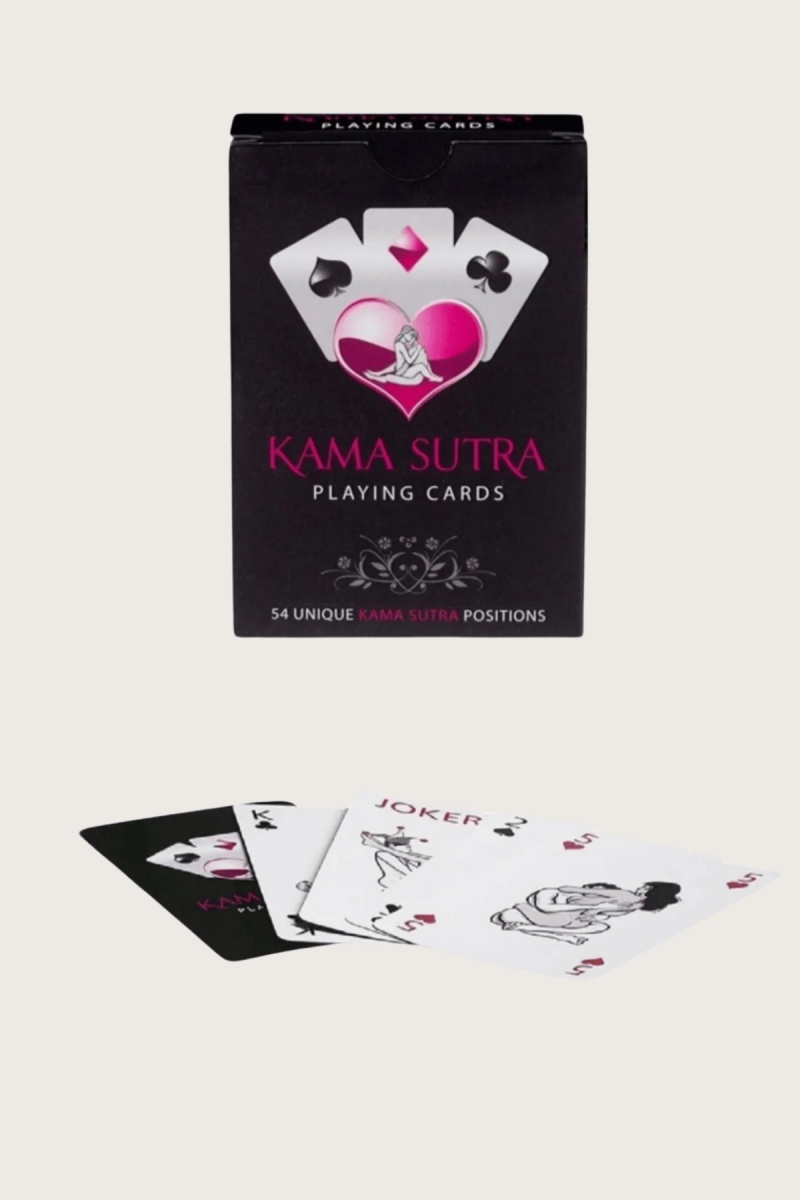 Arias Closet Sexy Görselli Oyun Kartı Kama Sutra Kırmızı Kırbaç Set