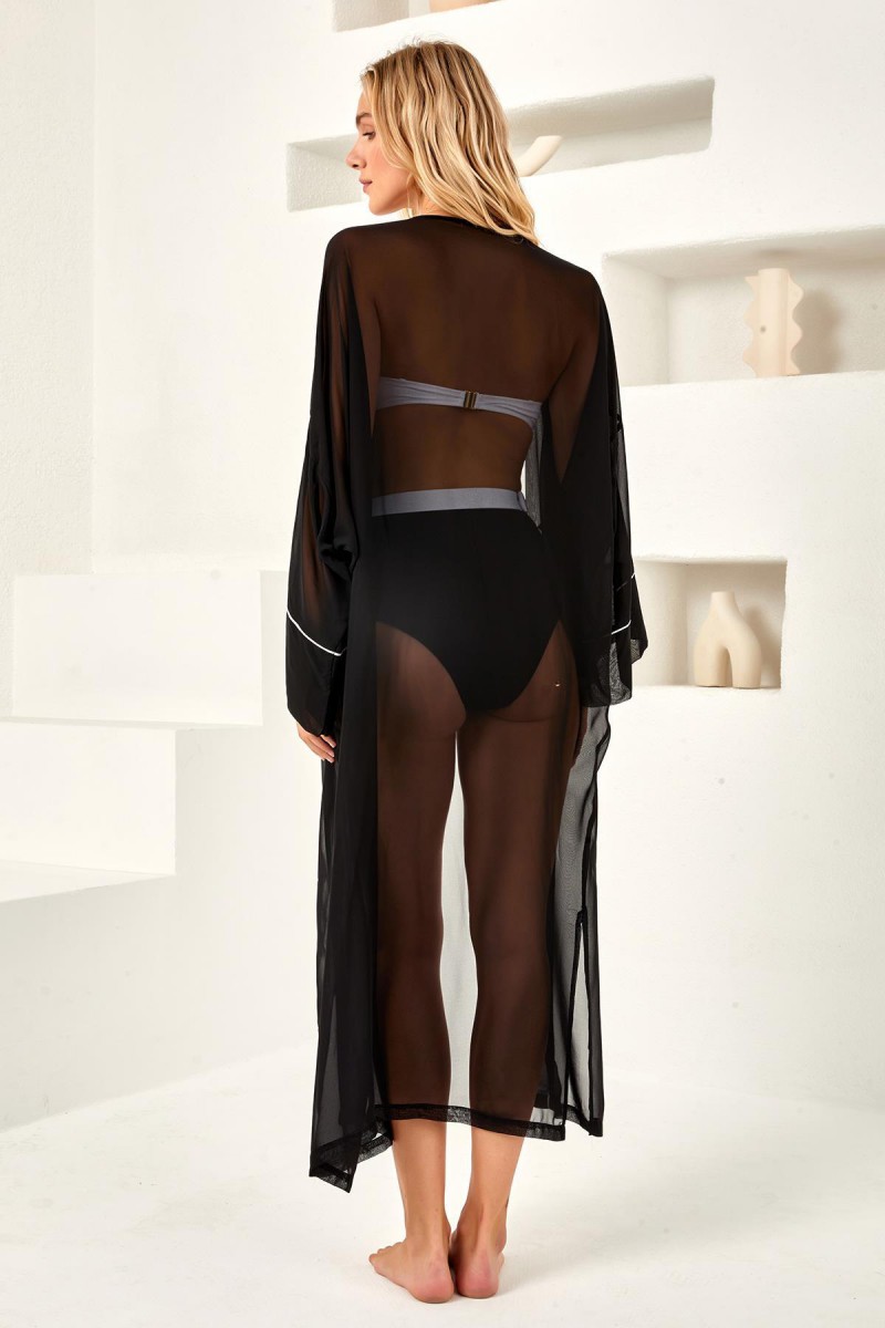Arias Closet Siyah Kaftan Pareo